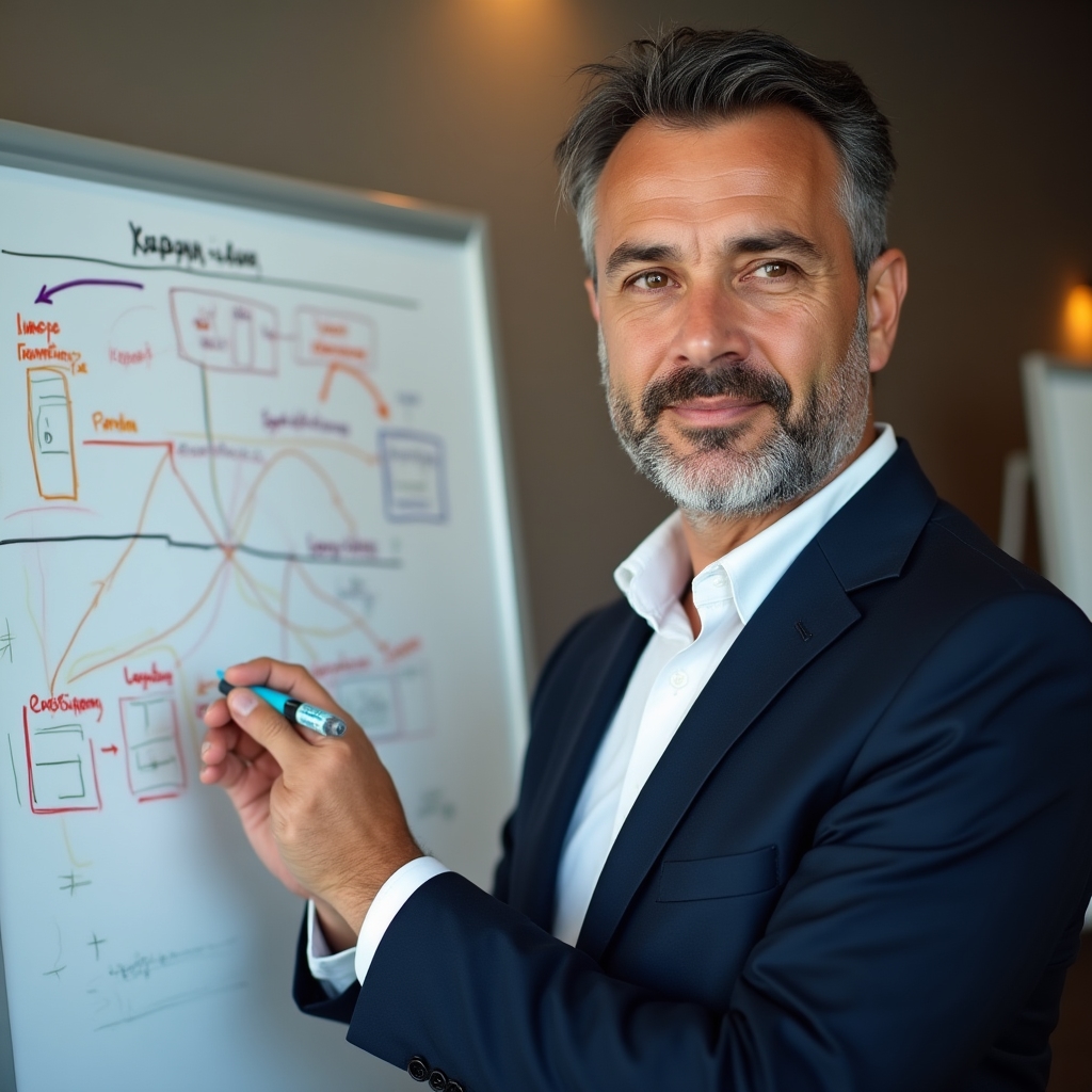 Преподаватель объясняет концепцию денежных потоков